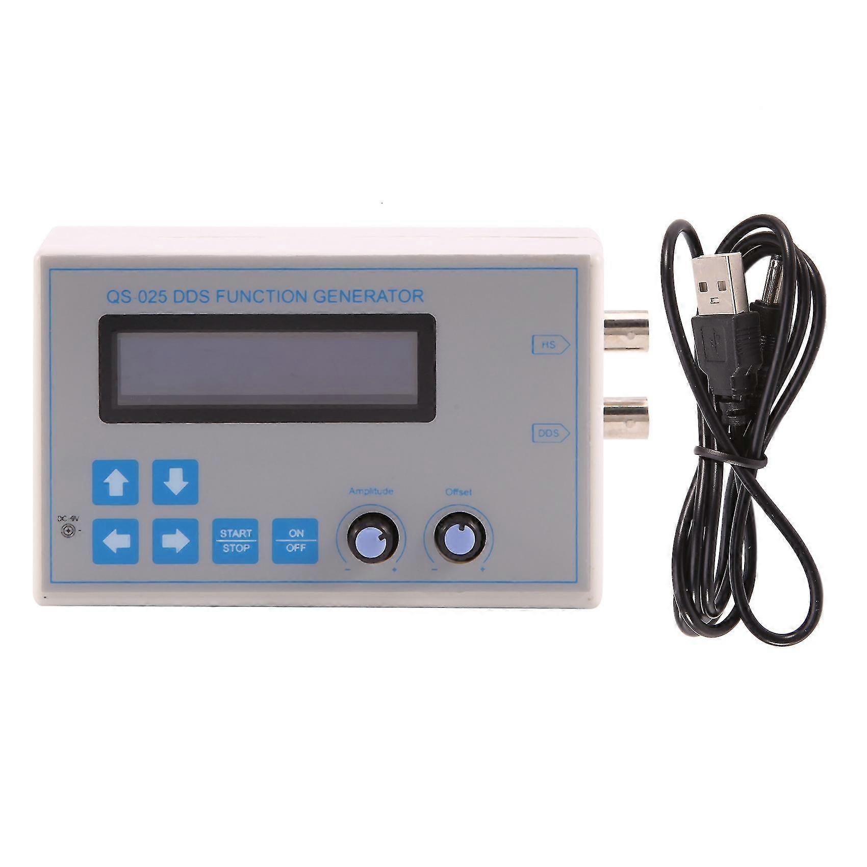 Qs-025 Dds Function Signal Generator Sine Square Triangle Low Frequency Lcd Display
