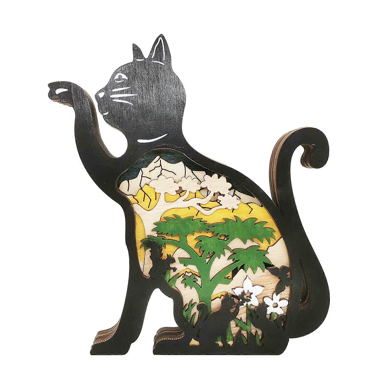 Ornaments Multi-layer Carpentry Gift Boxwood- Creative Desktop Decorations