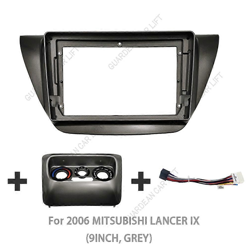 9" For MITSUBISHI Lancer IX 2005-2008 Car Radio Fascias Android MP5 Stereo Player 2 Din Head Unit Panel Dash Frame Installation
