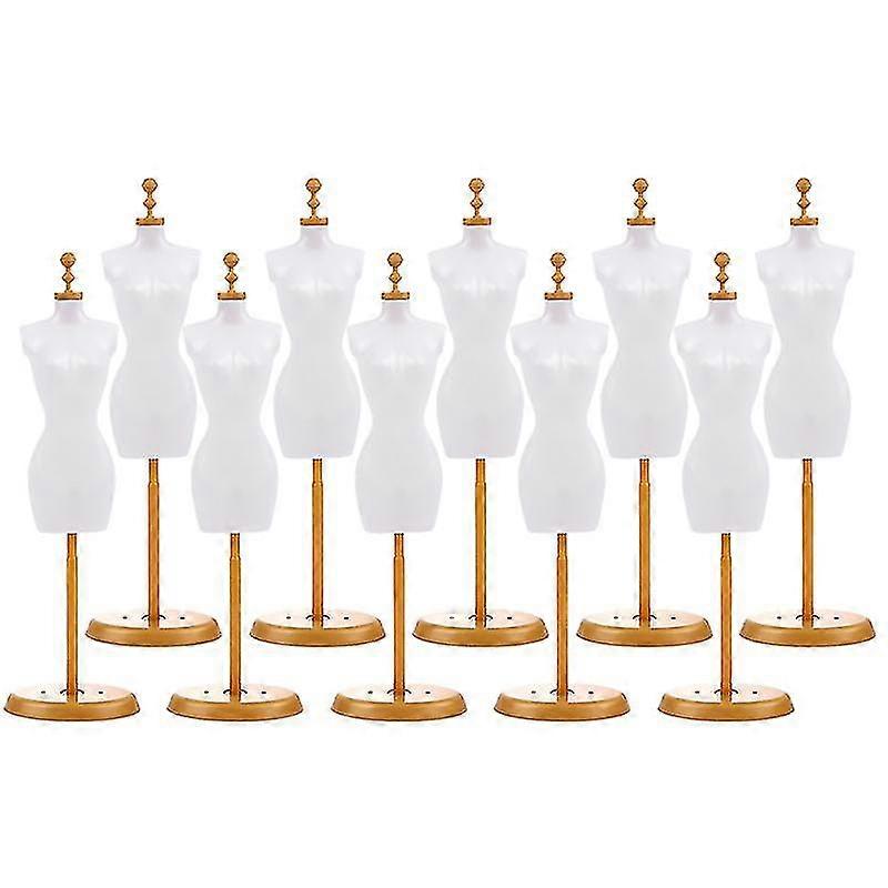 10pcs Puppen-Display-Set S Puppenständer Kleidung Mquin Ds