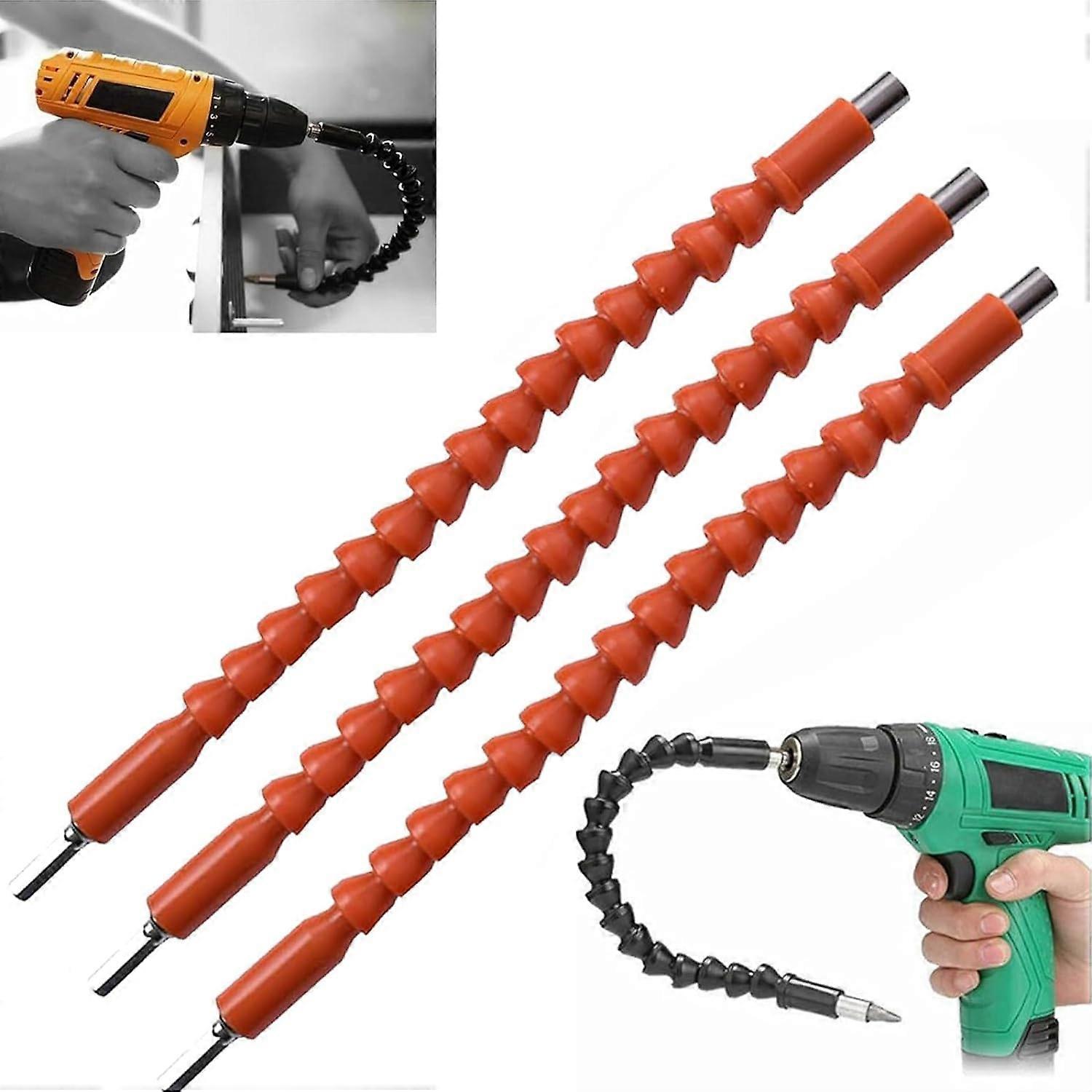 Flexibel borrförlängning, 29,5 cm böjbar borrförlängning Hex mjuk axel flexibel axelförlängningsbitar för alla vinklar -2/3 st