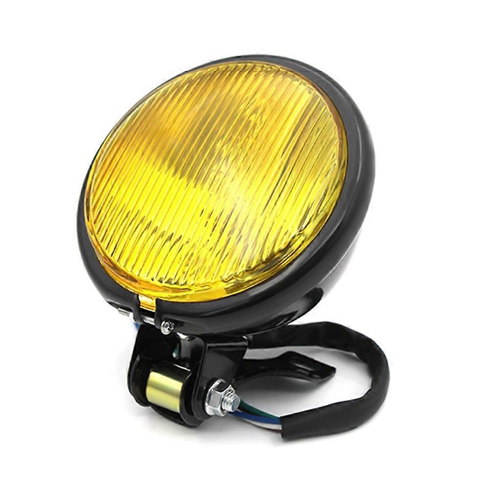 FANALE FARO NERO Harley Davidson Moto Custom Bobber Cafe Racer Vintage