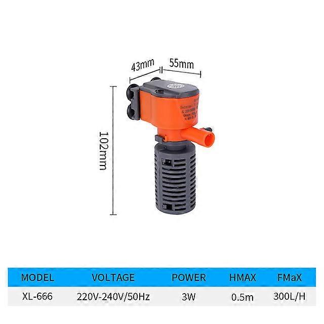 AISITIN EU Plug Small fish tank filter mini aquarium three-in-one built-in submersible pump oation filter pumpIn-