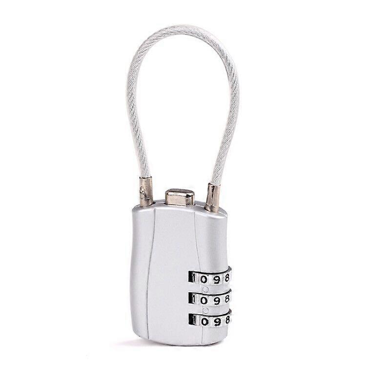 Silver Padlocks,2 Pieces Suitcase Padlocks, Combination Padlocks,Luggage Locks