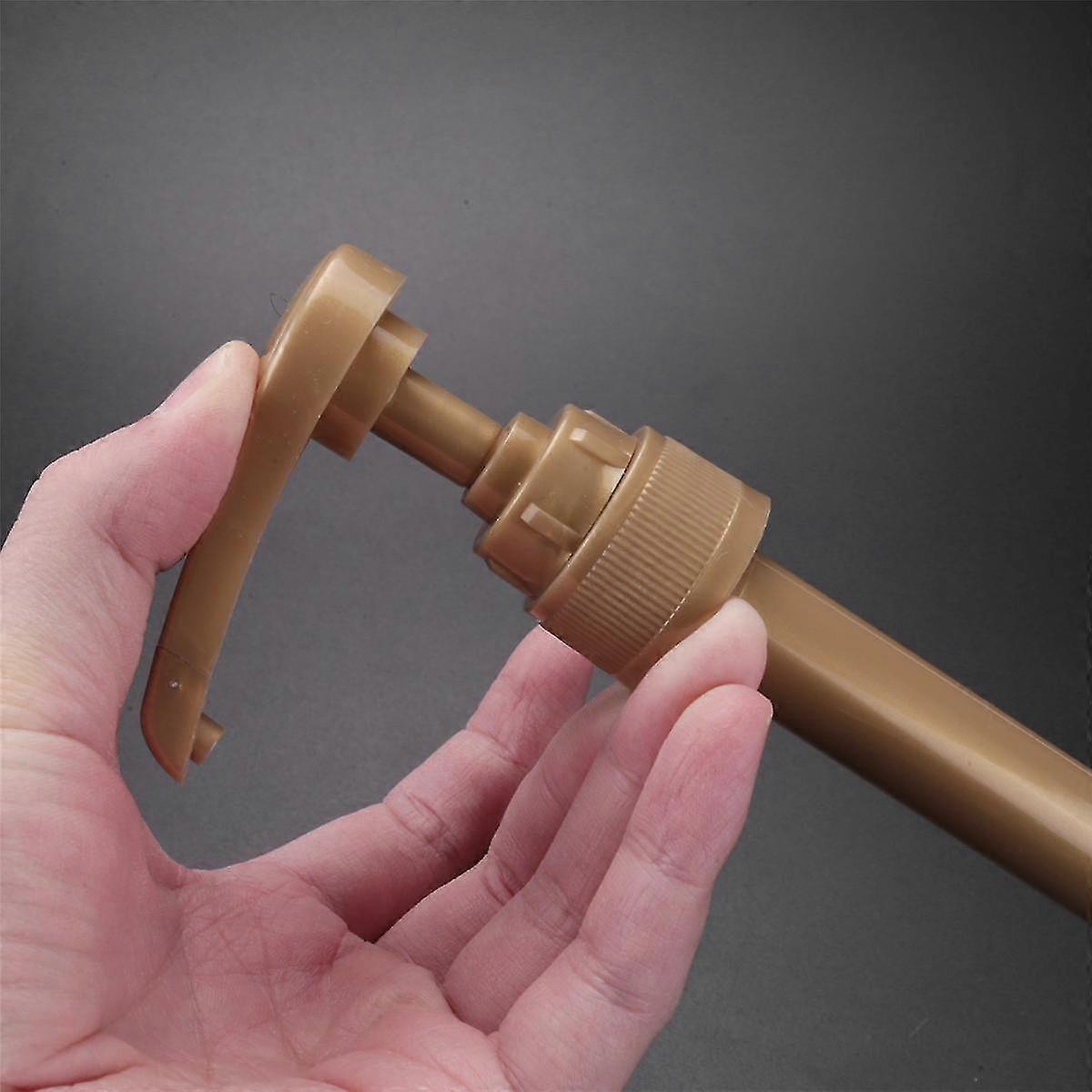 10 st kaffe, mjölk, te, dispenser, sirapspump, guldfärgad vätskedispenser för Torani sirap, 8 ml juiceflaska, dispenserpump