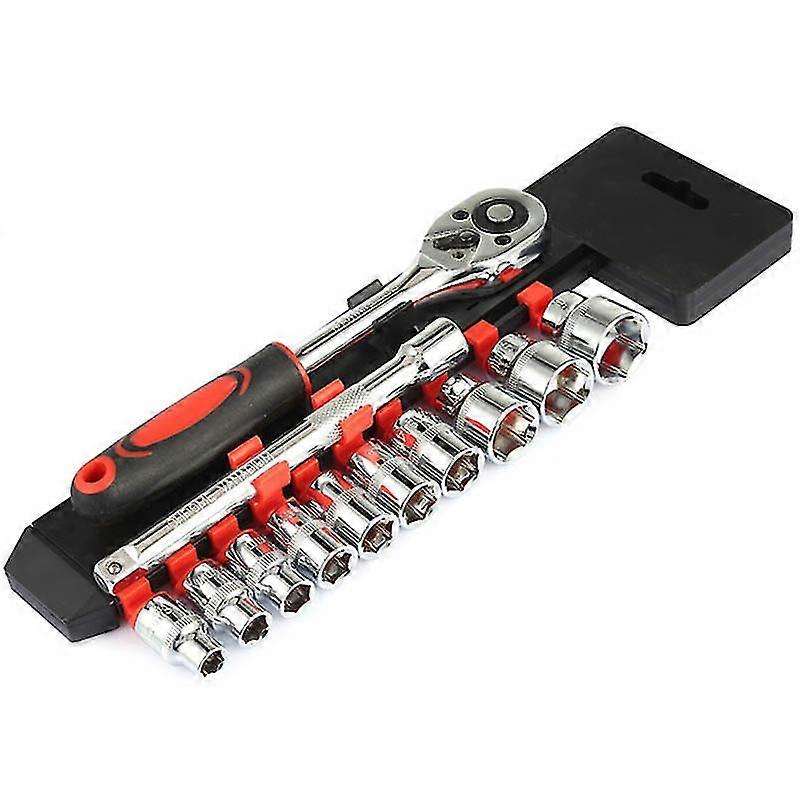 Sockets Ratchet Wrench Set 3/8 Medium Fly 12 In 1 Tube Single Row Torque Wrench Repairing Socket Wr