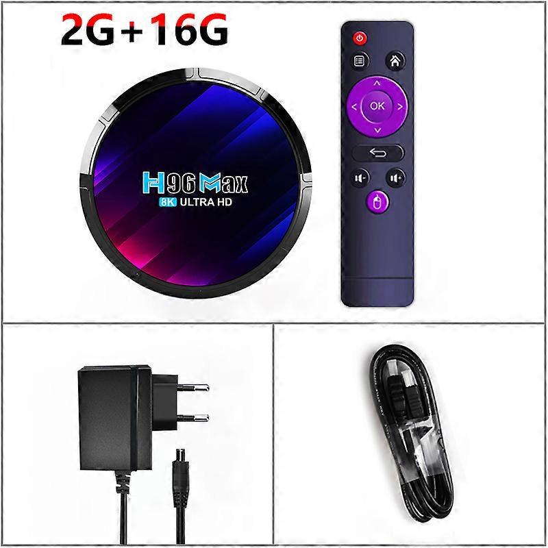 Android 13 H96 MAX RK3528 Inteligentní TV Box Rockchip 3528 Čtyřjádrová podpora 8K Video Dekódování Wifi6 BT5.0 Media Player Set Top Box