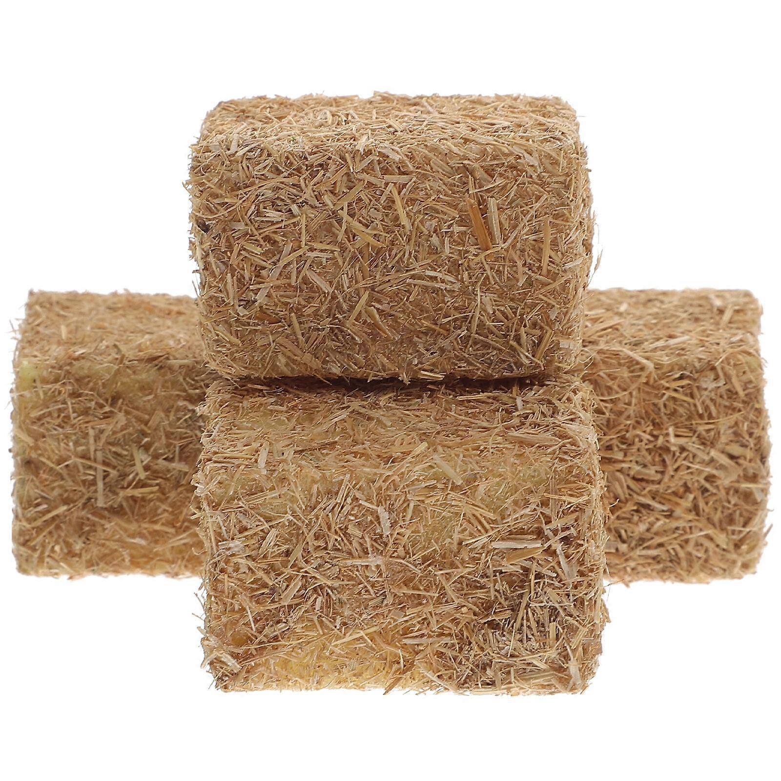 4Pcs Stackable Haystack Autumn Style Scene Hayrick Ornament Scene Haystack Decor
