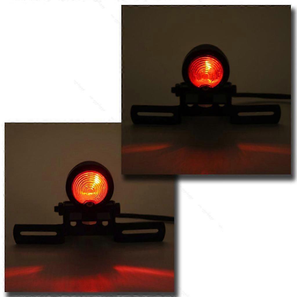 Grill Tail Light License Plate Illuminate Bracket Vintage Retro Side