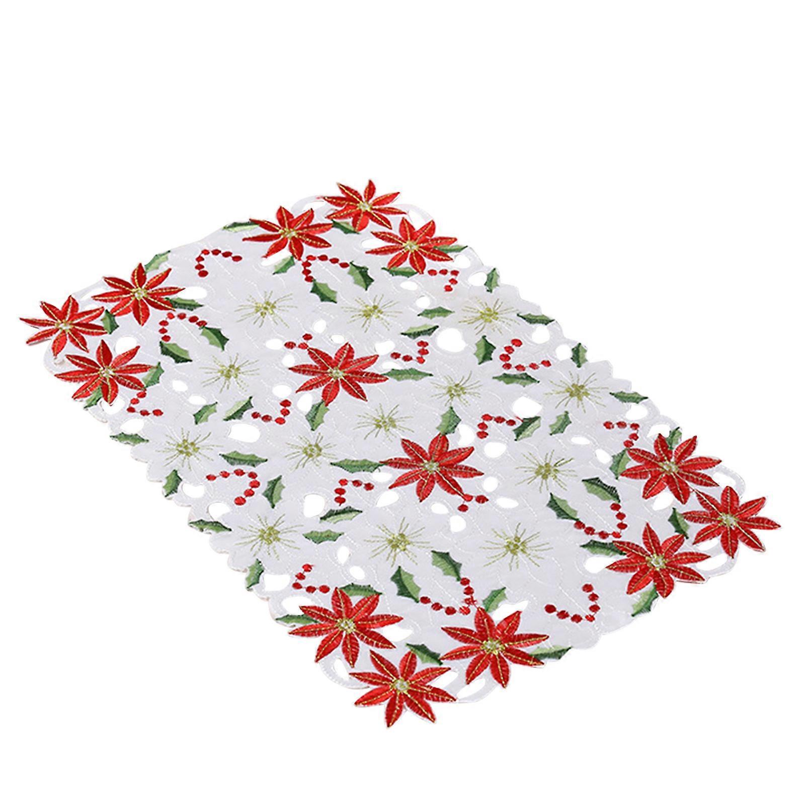 Xmas Table Runner polyester dug Hjem spisebord flag juleindretning