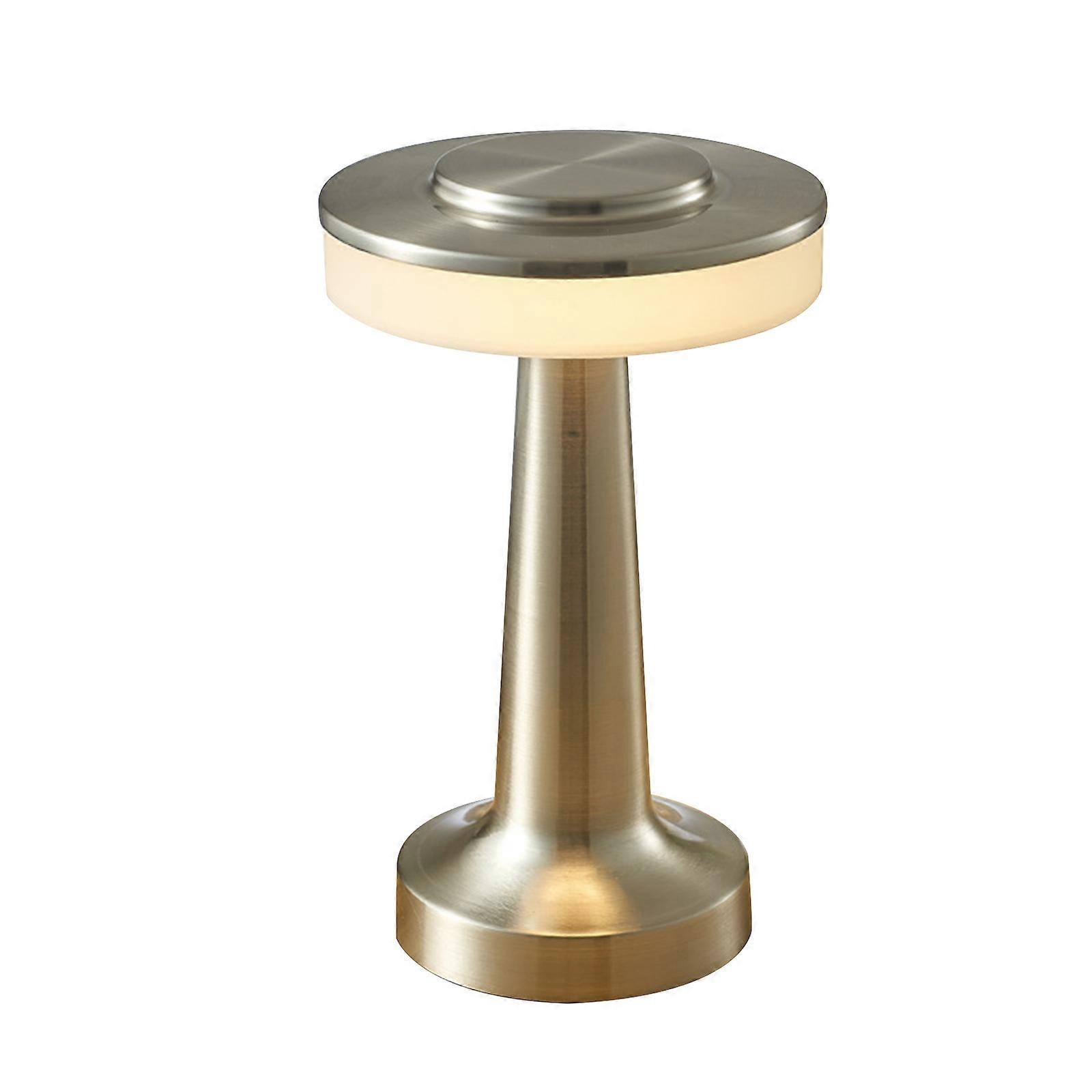 Portable Metal LED Table Lamp,3 Color Touch Sensor Rechargeable Desk Lamp,3-Levels Brightness Room Decor Table Lamp,Bedside Lamp,Night Light for Kids