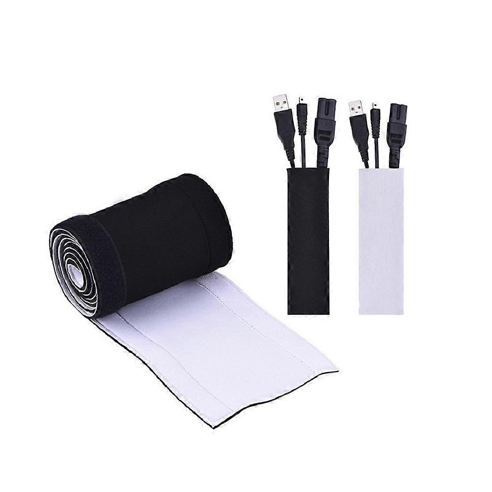Cable Storage Organizer Cable Management Sleeve Expandable Flexible Cable Sleeve Cord Organizer System