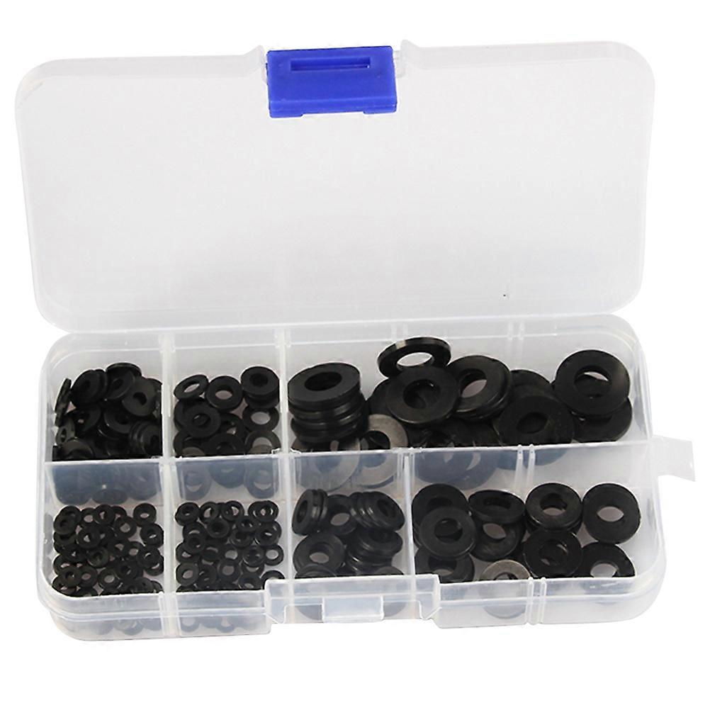 250個ブラックワッシャーラバースペーサーフラットナイロンワッシャーラバーワッシャー極厚ワッシャー