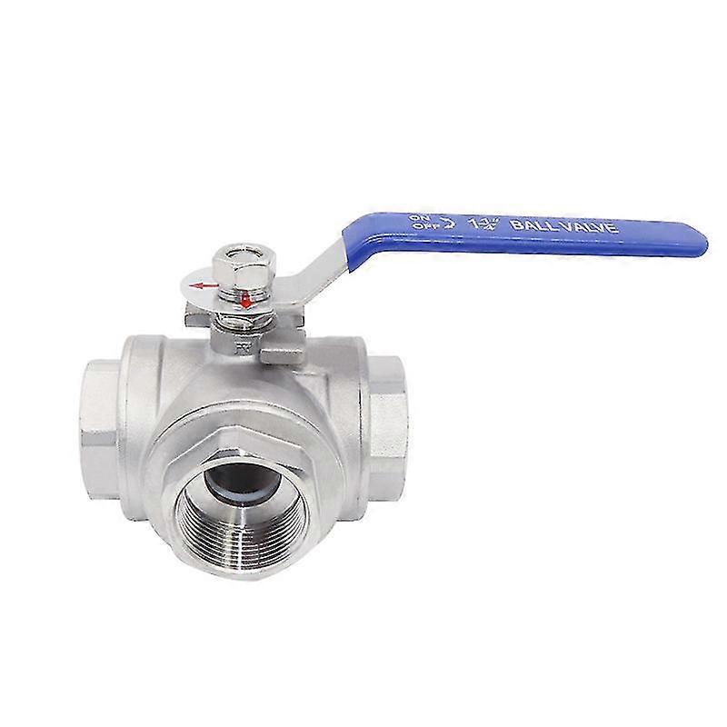 1-1/4" Three Way 304 Stainless Steel Bsp Thread Ball Valve T-type L-type Dn32 Ball Valve