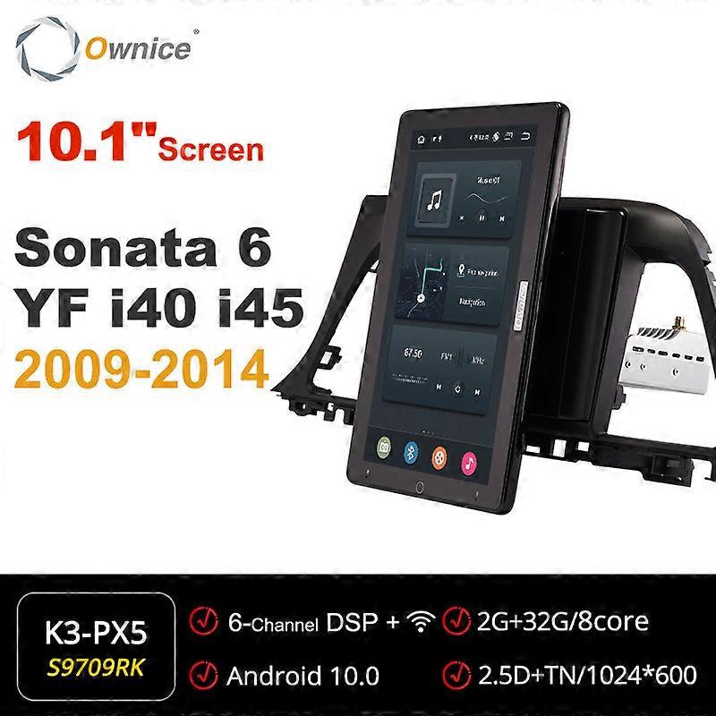 Tesla style PX6 13.3 "Android 10 Voiture DVD Lecteur Navigation GPS Radio stéréo rotative pour Hyundai Sonata 6 YF i40 i45 2009-2014