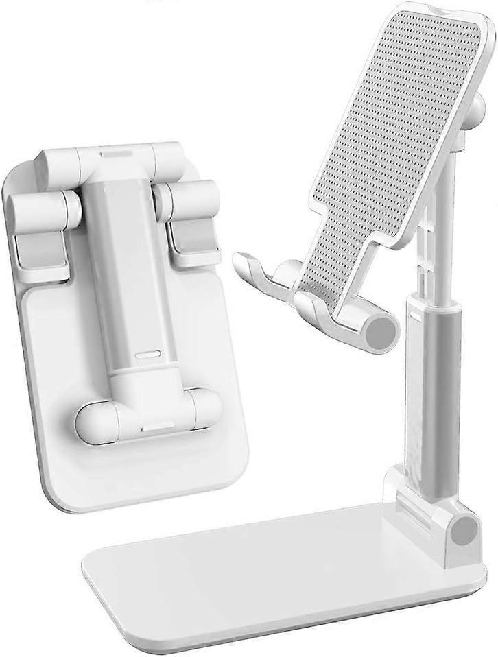 Height and Angle Adjustable Portable Tablet Stand for Vlogging and Online Lessons - Perfect for Hands-Free Viewing and Recording