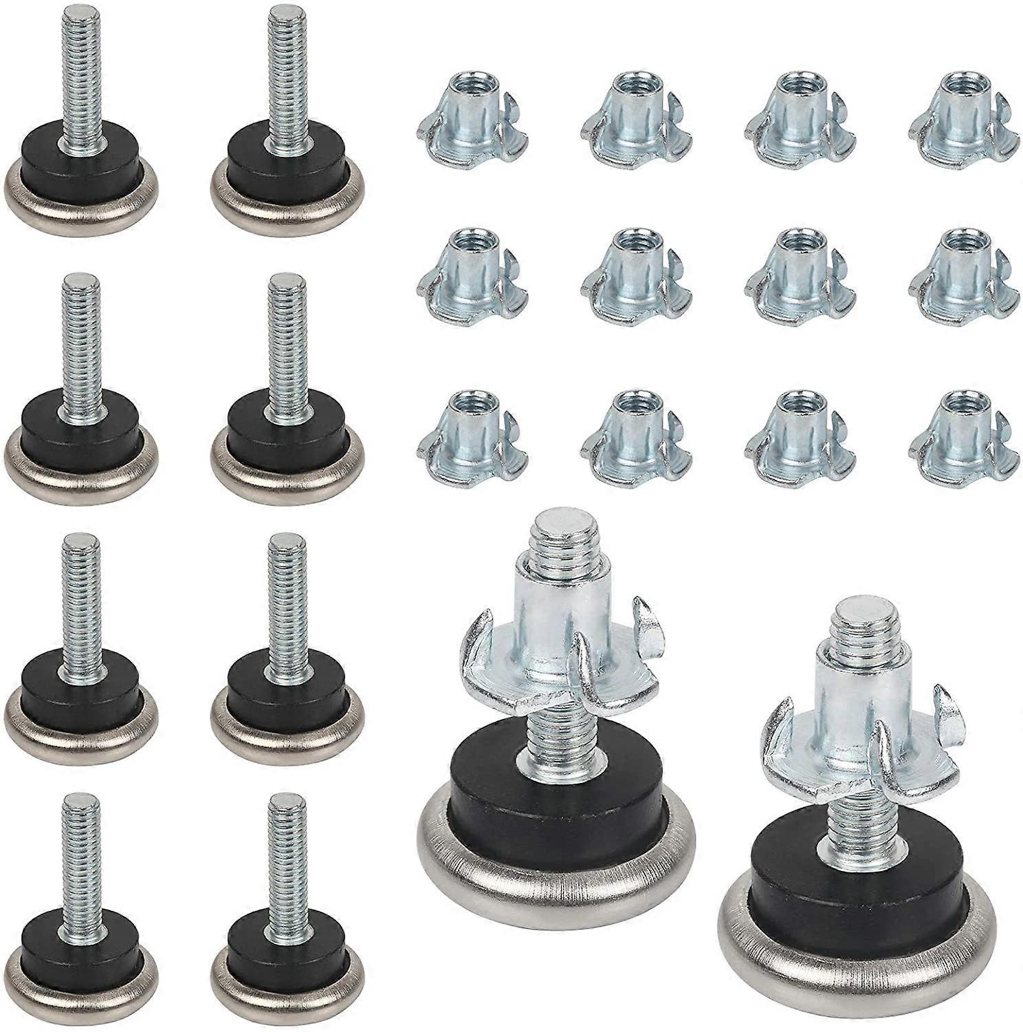 12 stuks M8 schroeven verstelbare meubels set schroef aandrijfmoer bekleding hardware