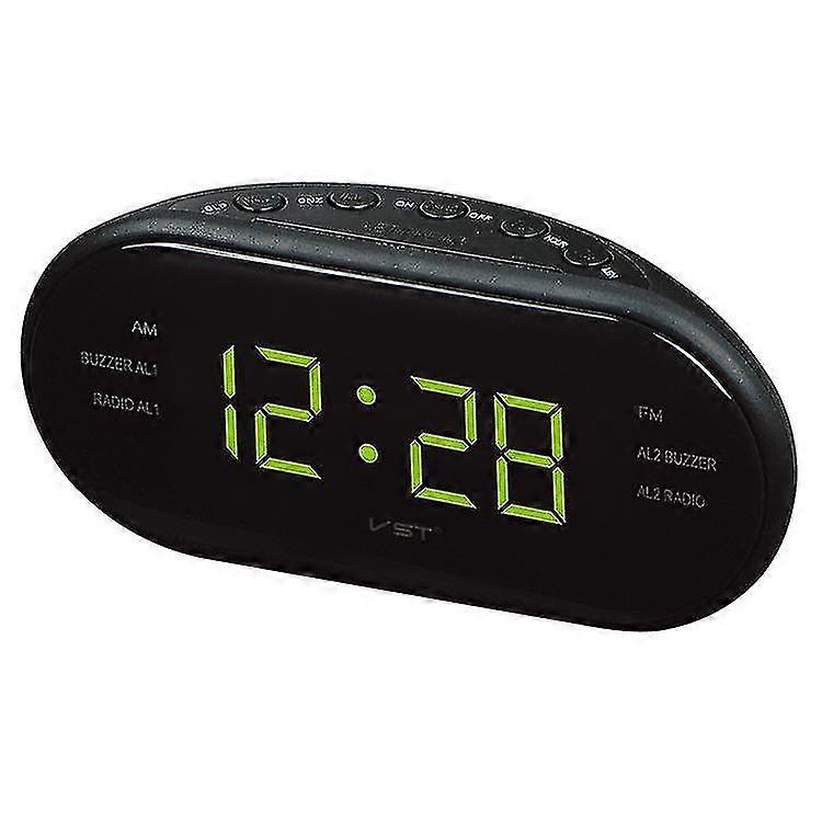 Oval Radio Led Digital Alarm Clock