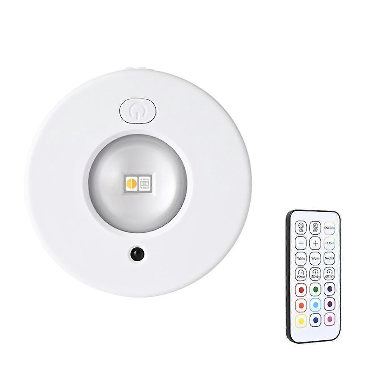 Closet Lights Wireless Stick on LED Under Cabinet Light 500mAh Dimmable Wireless Under Counter Lights with Remote