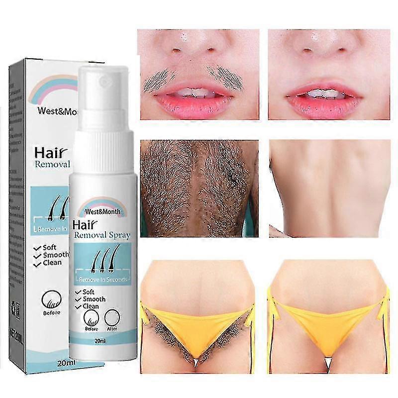 Permanentes Haarentfernungsspray, schmerzfreie Achselhöhle Bein Arm Haarentferner, Haarwuchshemzer, nährende reparierende Körperpflege Männer Frauen-ykc