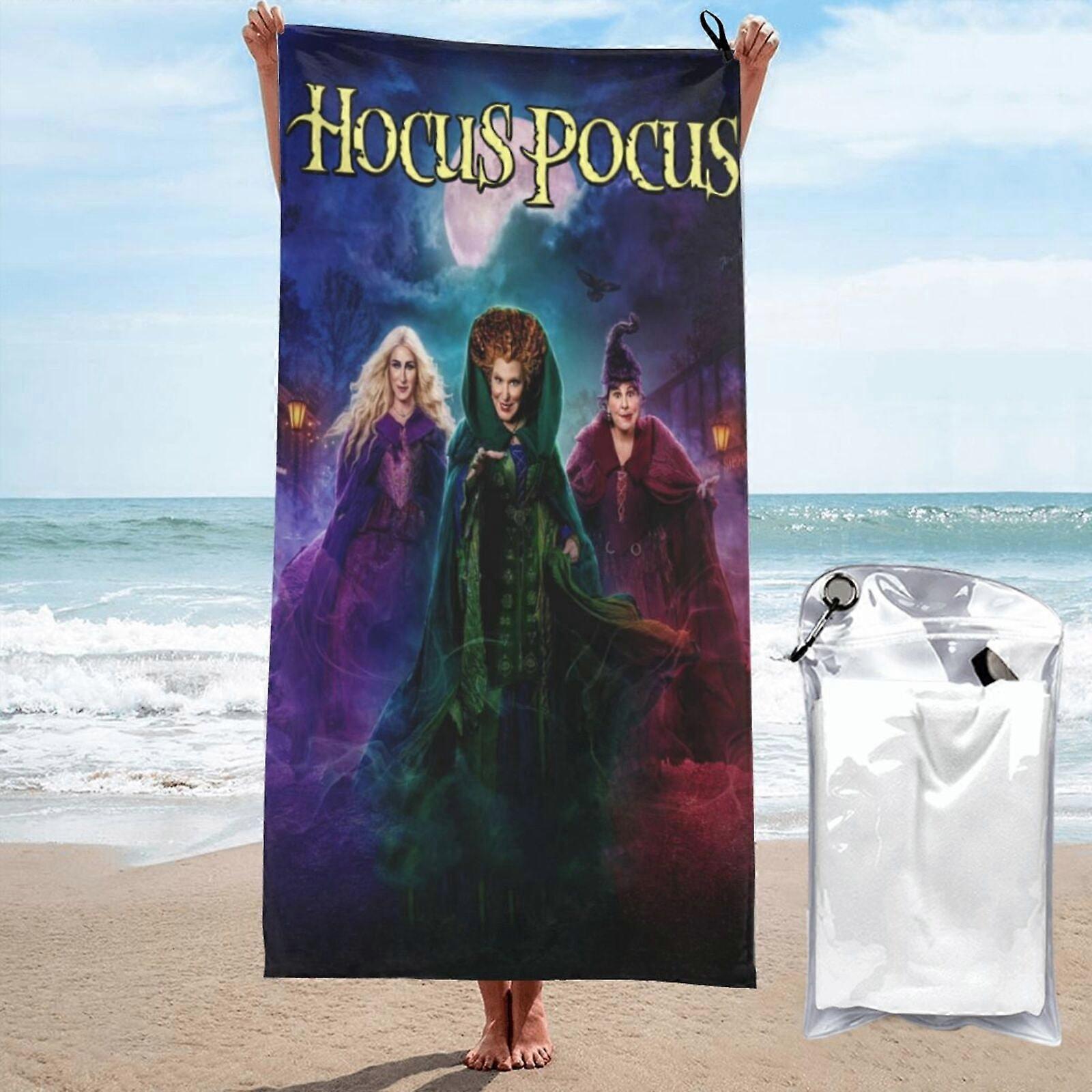 k281Hocus Pocus mikrokuitu ylisuuri kevyt rantapyyhe suuret pyyhkeet matka uida gagz281