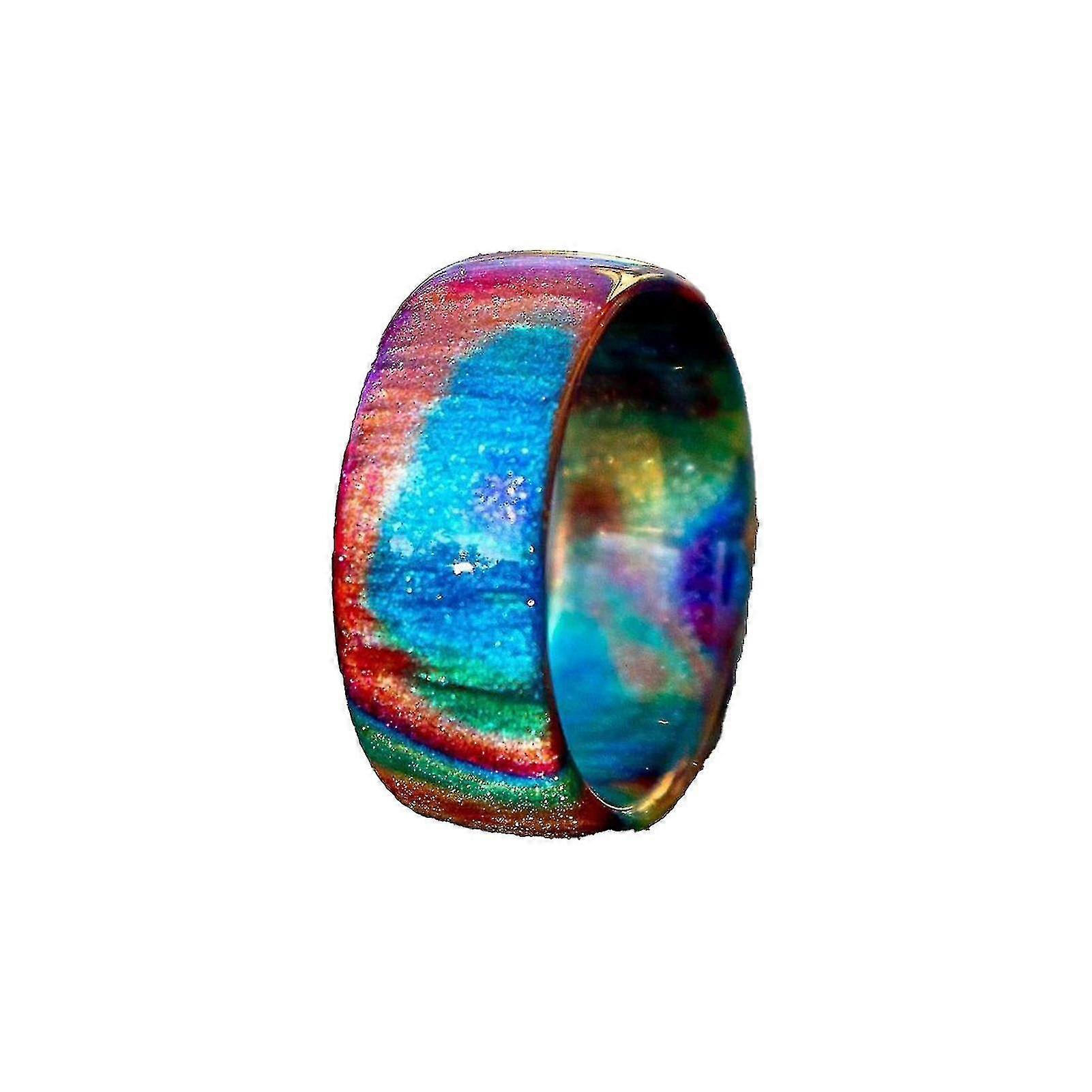 Women Colorful Full Of Stars Ring With Exquisite Workmanship For Valentine\'s Day Gifts