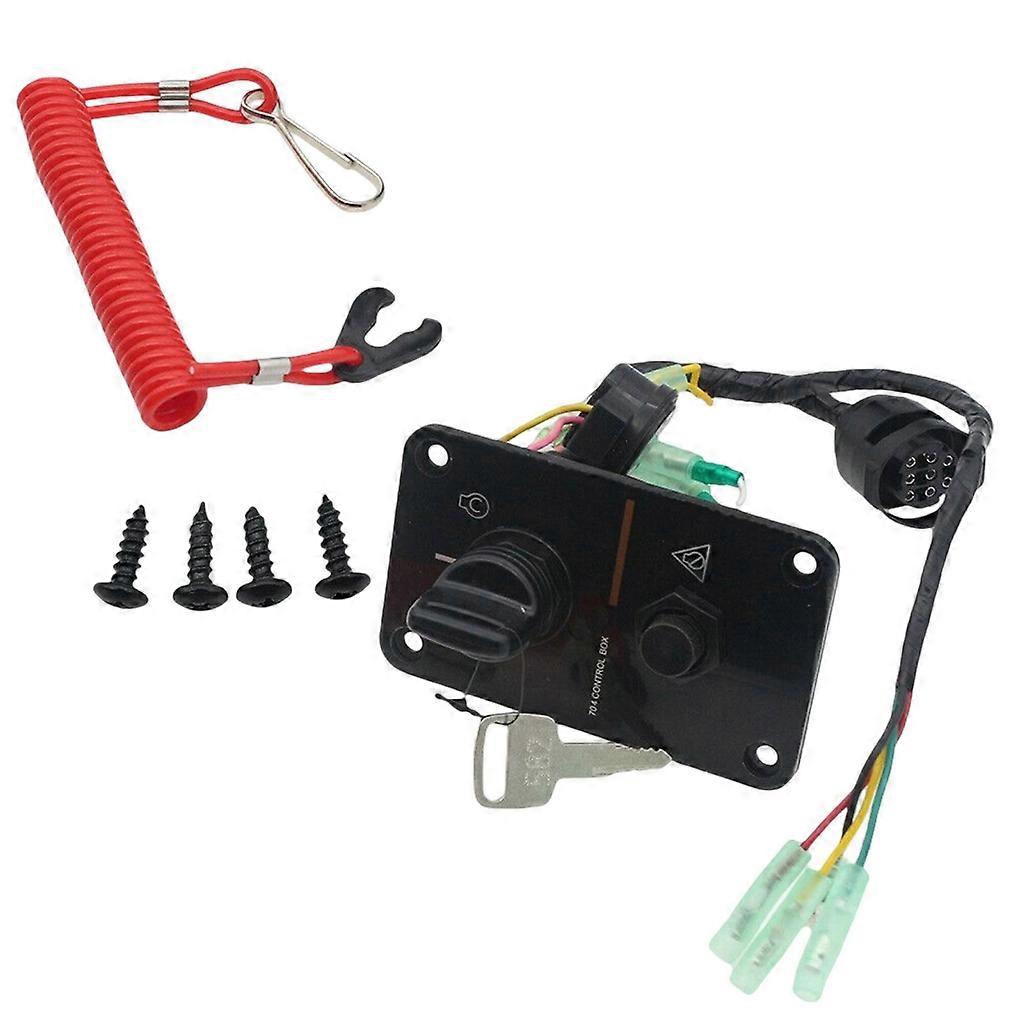 Outboard Single Engine Key Switch Panel 704-82570-08 0.1W for Motors Control Box