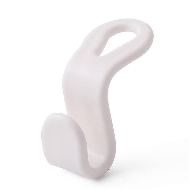 10 Pack Plastic Hanger Hooks, Space Saving, Practical Hanger Hooks for Cabinets, White