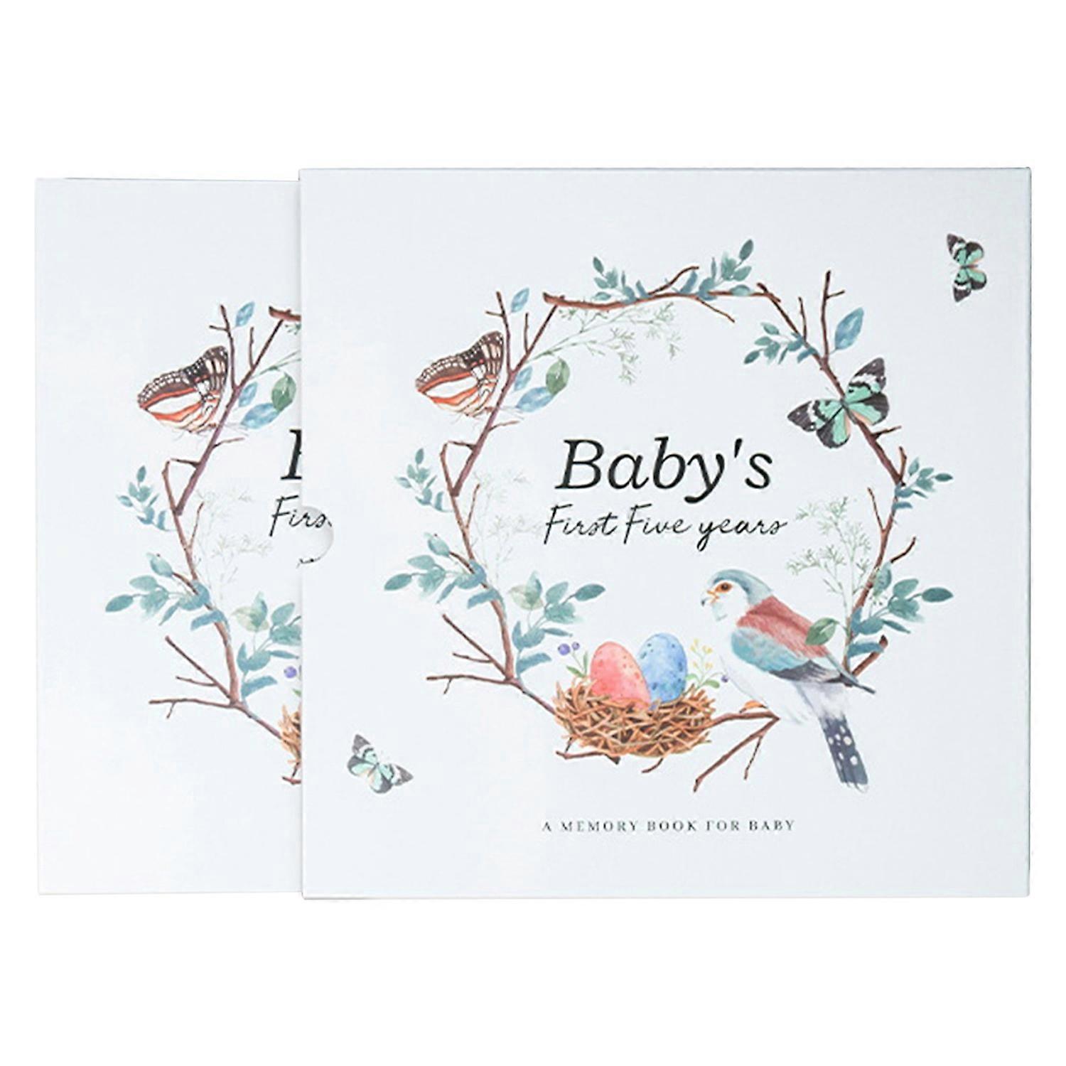 Baby Memory Book Premium Thickened Paper Keepsake Record Minimalist First Year Milestone Journal