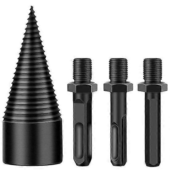 1 Set Drill Bit Efficient Firewood Log Splitter Drill Bit Easy to Use High Hardness Wood Splitting Drill Bit Home