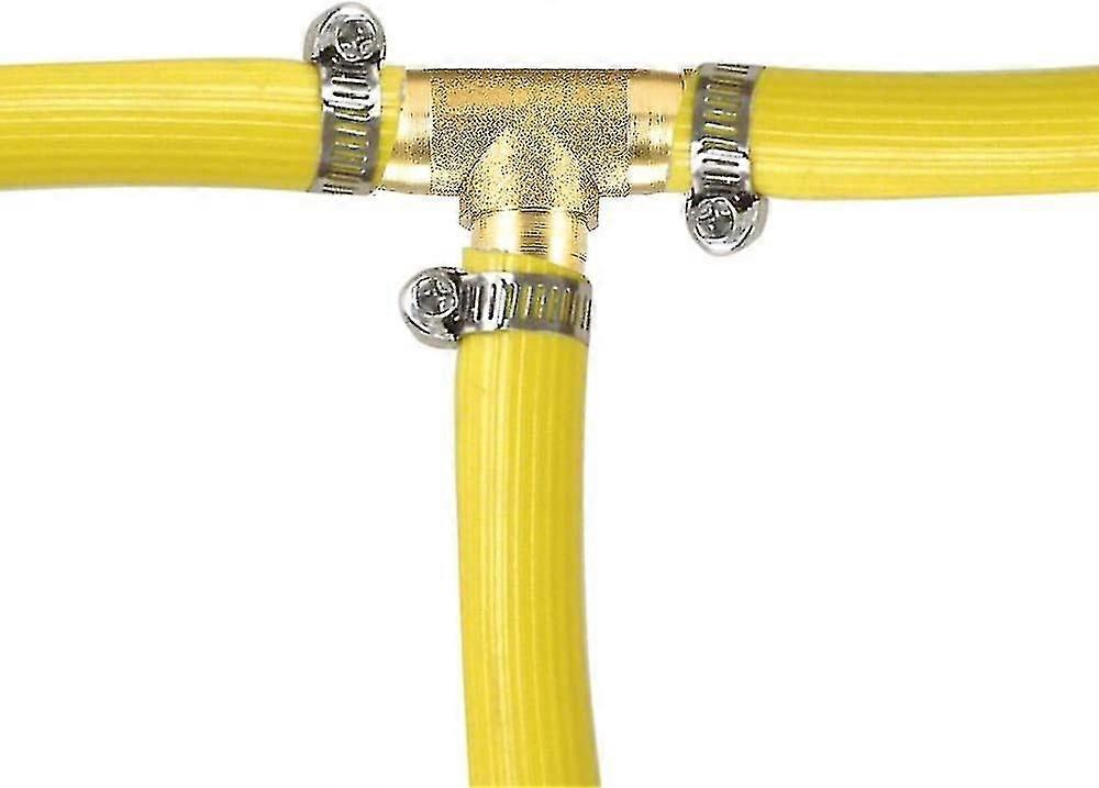 4 X 10mm 3-way Brass Connectors Hose Extension Connectors Garden Hose Connectors T-piece