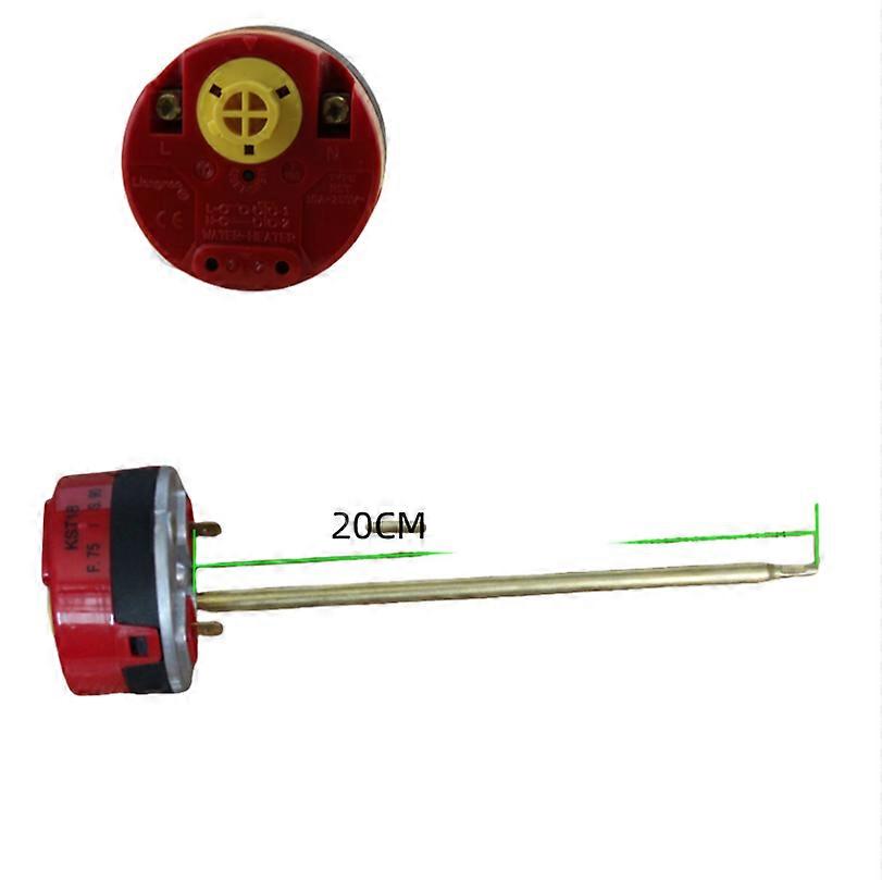 Plug Pole Temperature Control Thermostat Switch 16A Pure Copper Pole for Ariston Electric Water Heater KST18/T105(Red Medium 20cm)