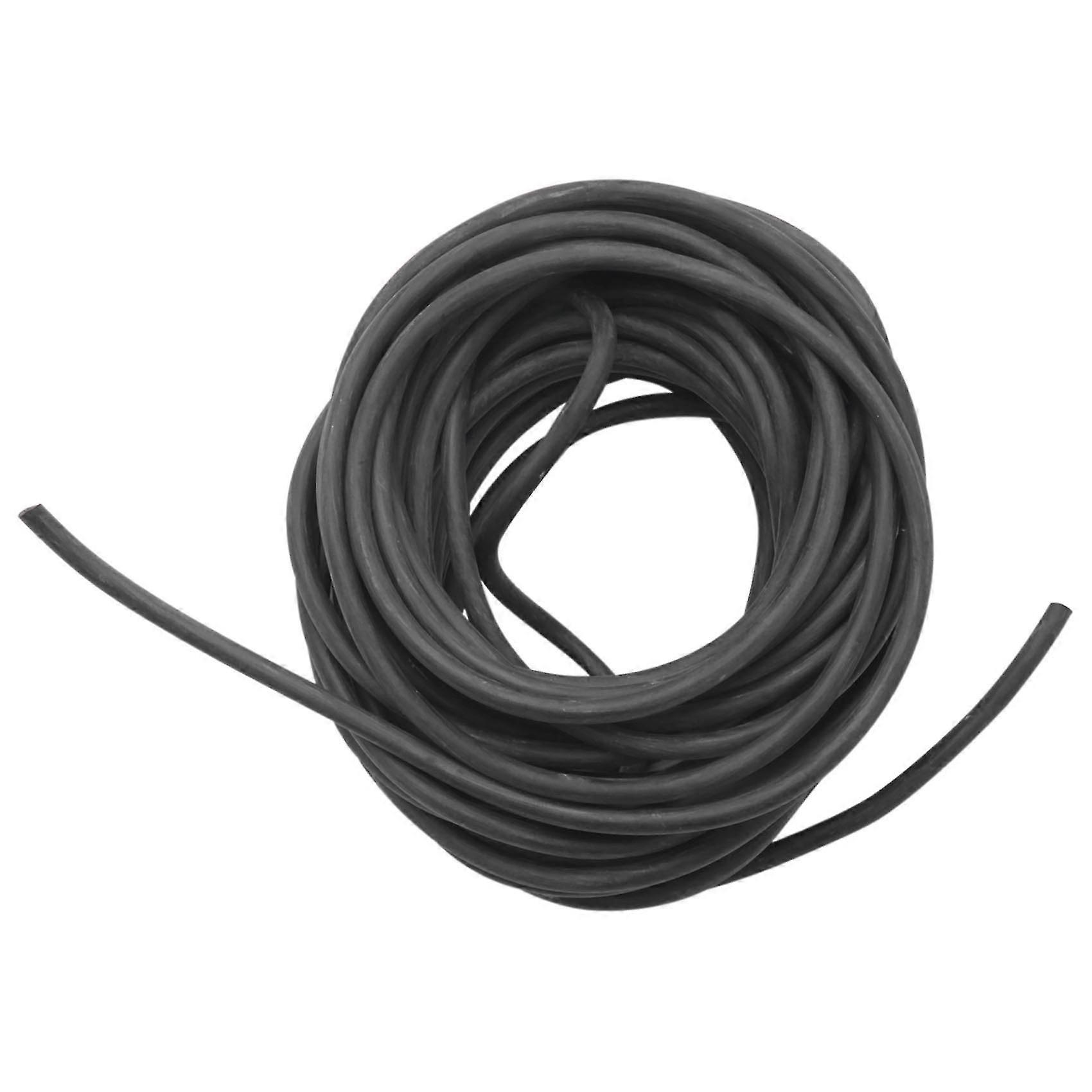 Banda elástica de borracha para exercícios com tubo Catapult Dub Elastic, preta, 10 m