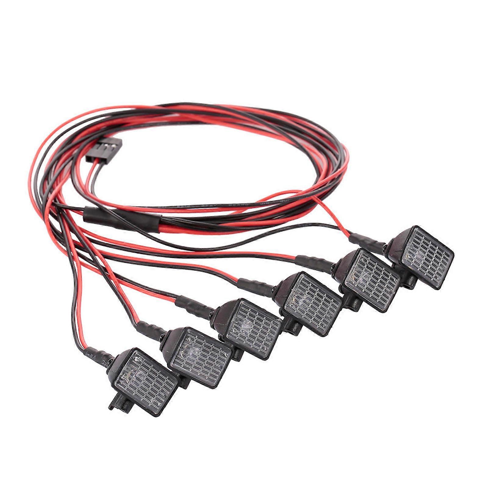 Remote Control Crawler Roof Bright Light LED Headlight Bar Lamp Accessory for Redcat D90 Tamiya Scx10 Hpi Car Model Part