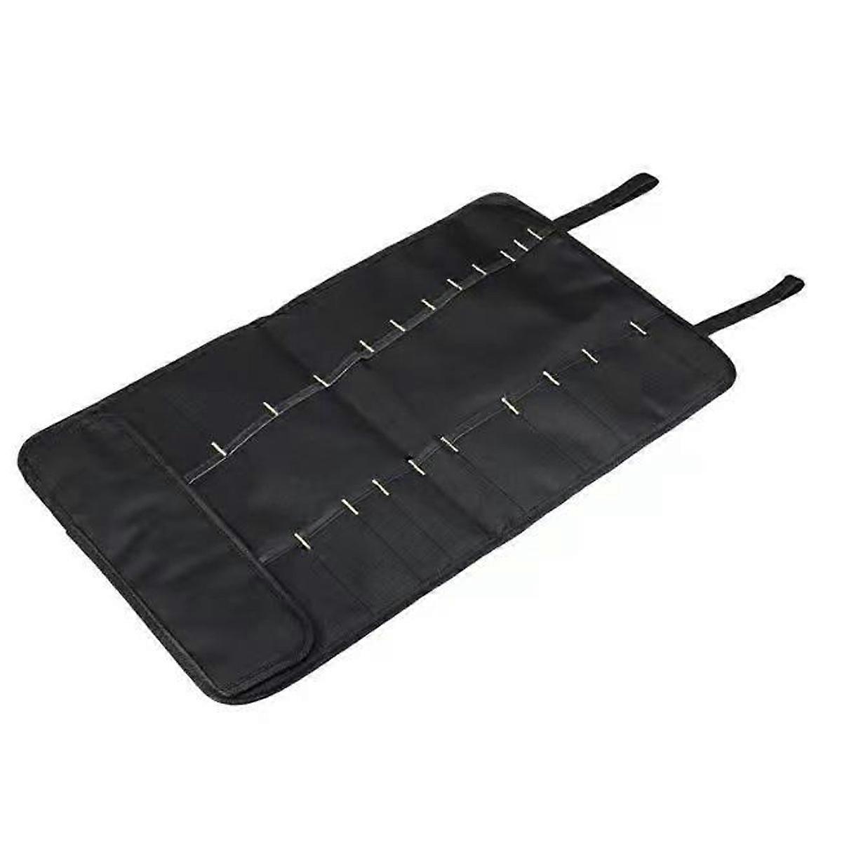 Professional Chef Tool Roll Bag - Compact Storage Solution, Black
