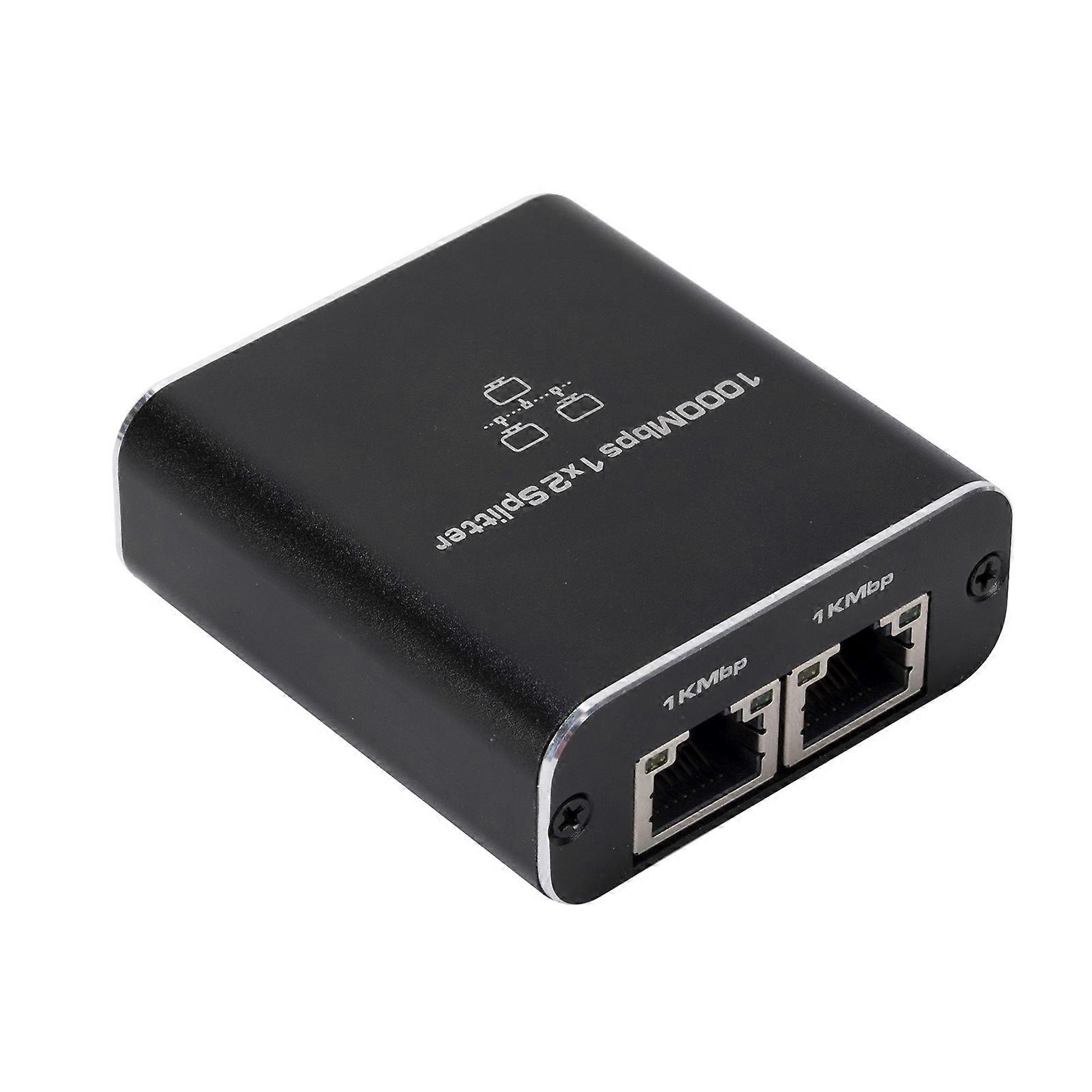 1000Mbps Ethernet Splitter for 2 Devices Simultaneous Use