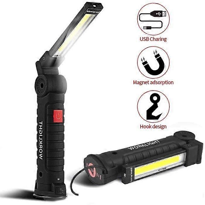 Work Lamp - PORTABLE - Rechargeable - 5 Modes - Magnetic Base - Waterproof IP65