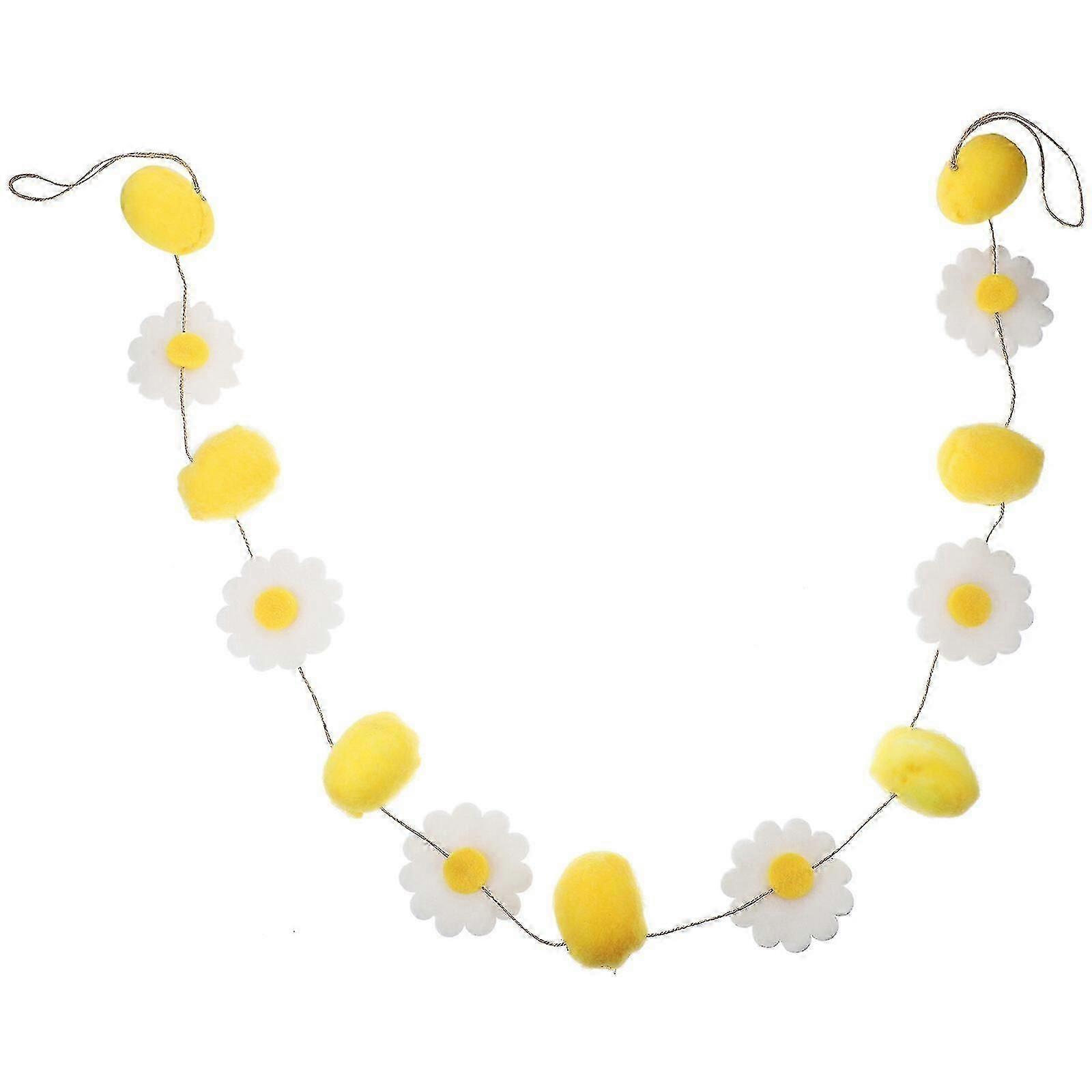 Delicate Flower Easter Banner Easter Party Decoration Bunting Banner Ornament