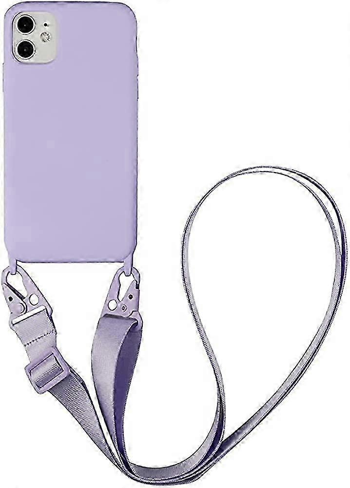 Lanyard Case Compatible with iPhone,Soft Silicone Shockproof Protector Case with Adjustable Shoulder