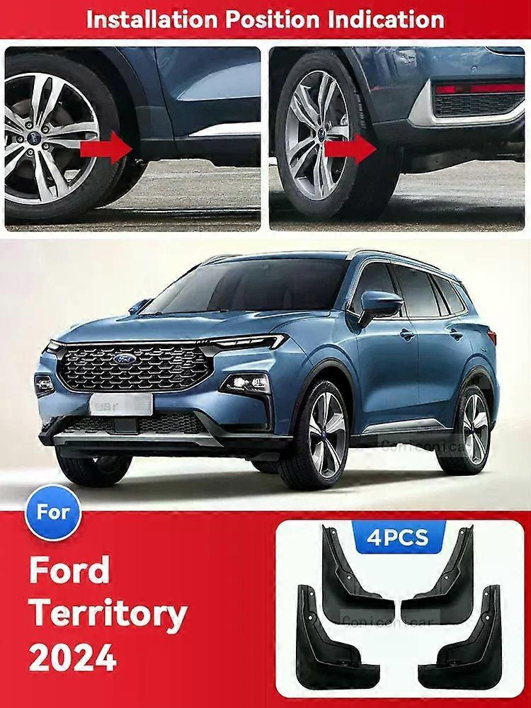unique Car Fender For FORD TERRITORY Equator 2022 -2024 Splash Guards MudFlaps Front Rear Wheel Mudguards Auto Mud proof Accessories