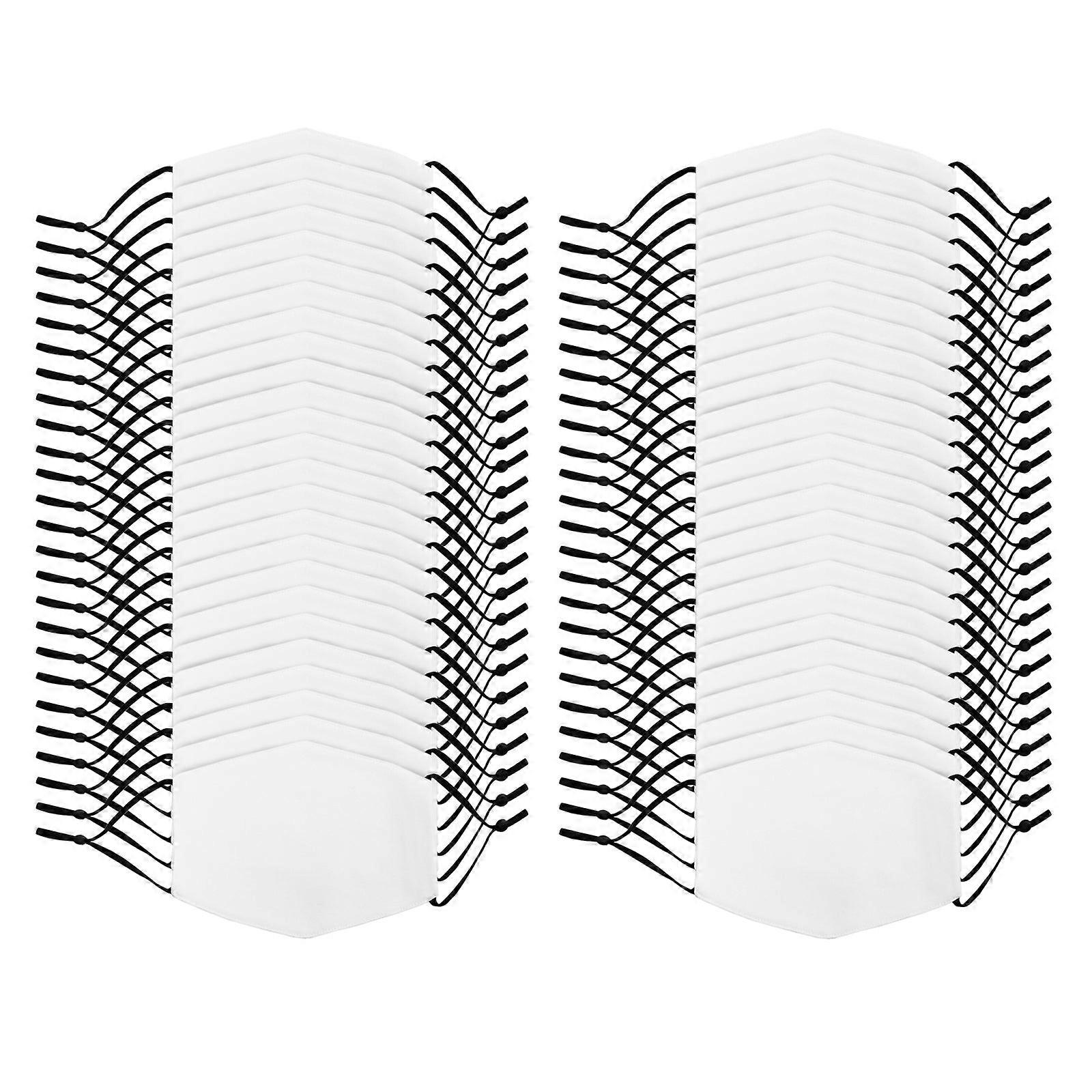 Sublimation Blank Face Masks / 50 Pack Of Large Facemasks Reusable White / 5 Layer Filter
