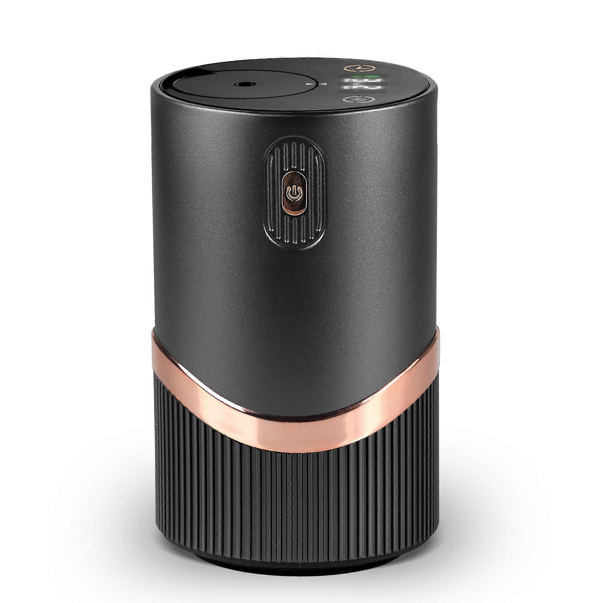 Waterless Essential Oil Diffuser for Home Aromatherapy - Compact, Silent, LED Diffuser with Bamboo Finish