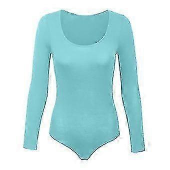 50% Off-crew Neck Long Sleeve Bodysuit,  Lined, Buttery Soft, Essential Basic Top