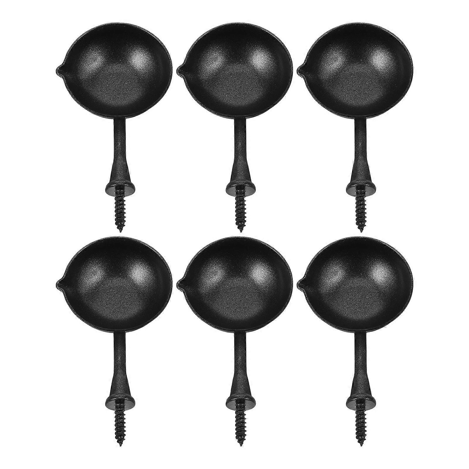6pcs Wax Seal Scoop Portable Sealing Wax Spoon Seal Wax Mixing Spoon Attachment Seal Wax Melting Spoon Part Small Wax Seal Spoon