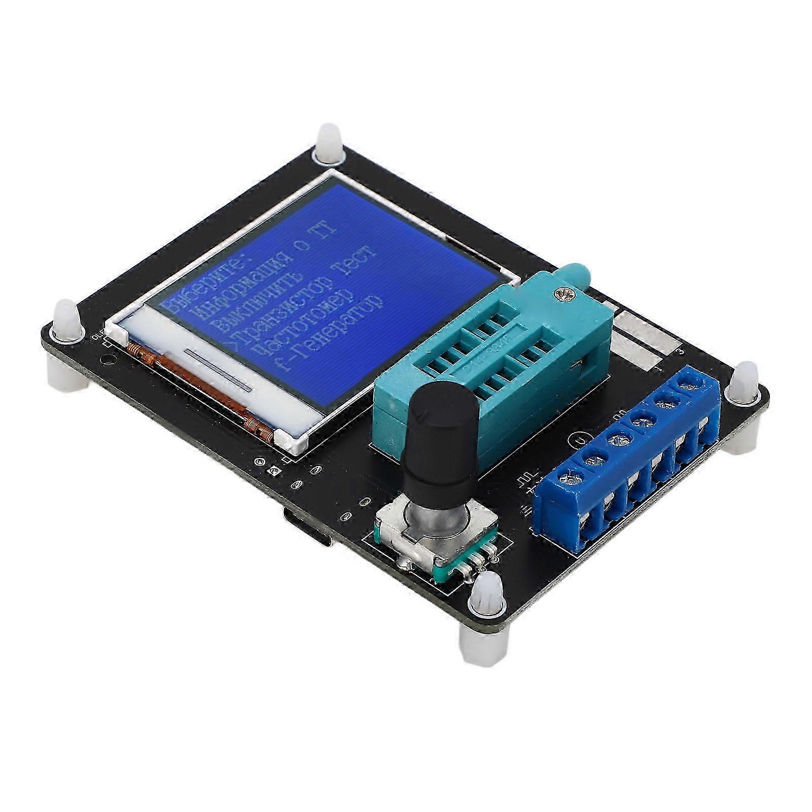 DC5V Transistor Tester 1.77in TFT Color Screen Capacitance Inductance ESR Volt Frequency Meter Russian Simplified Version