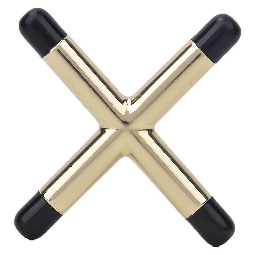 Metal durable non-slip billiard snooker cue stand bridge head stand billiard accessories (cross-shaped with plastic particles)