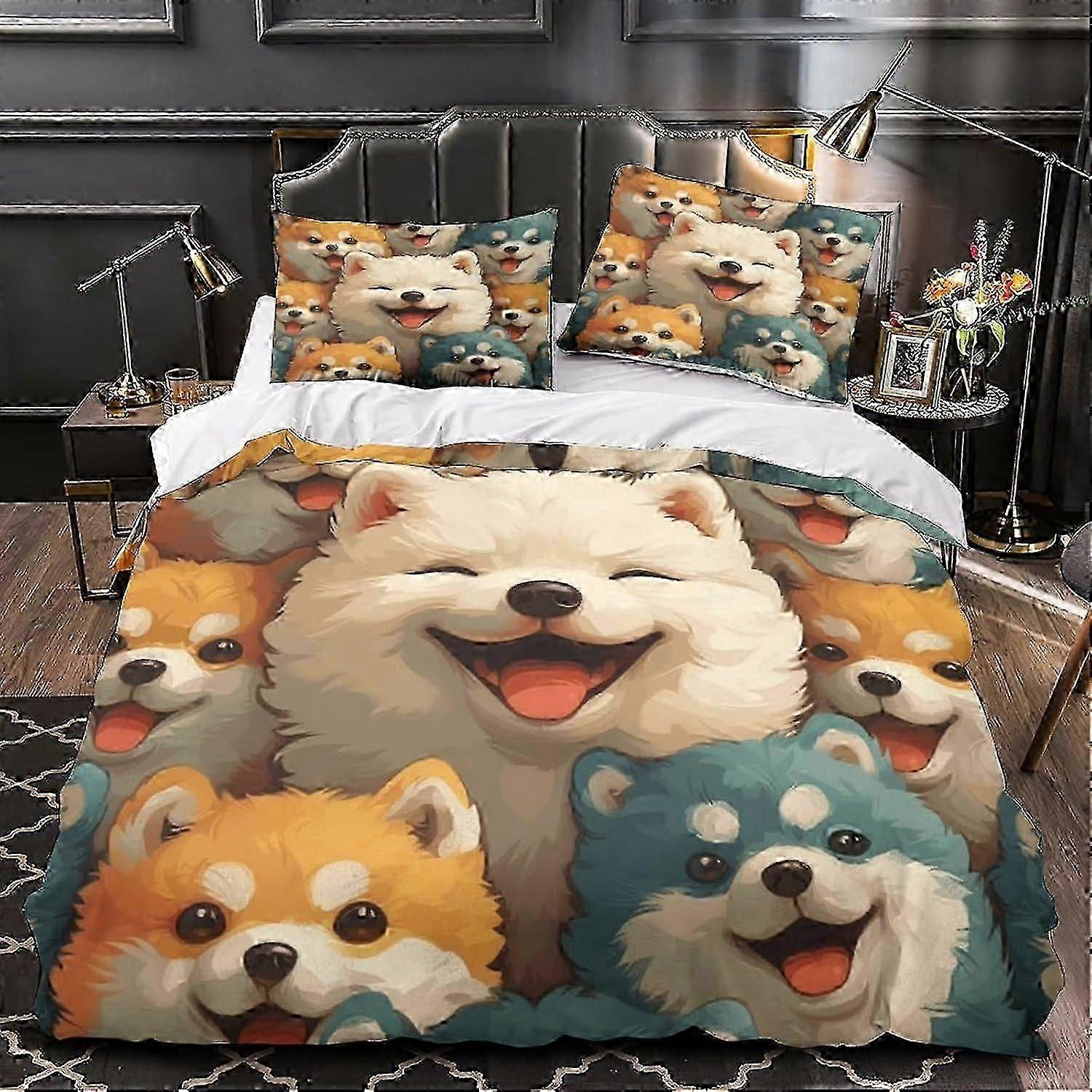 J338 Lençóis 3D Star Wars 3 Pcs Conjunto de capa de edredão para meninos Conjunto de capa de edredão Super Soft Microfibra Cama Edredão e Conjunto de Travesseiros Lençóis BBA338