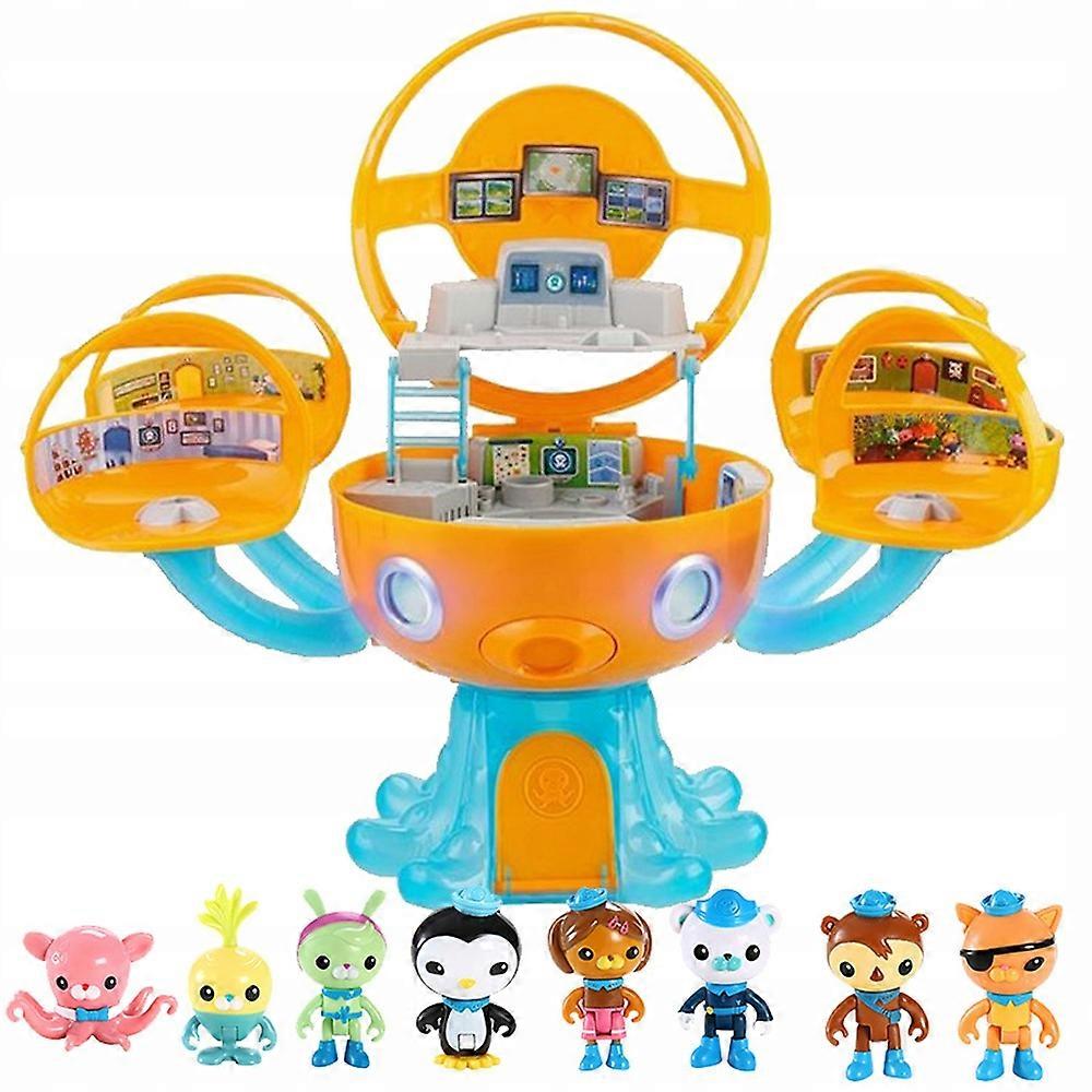 Set Of The Octonauts 8 Pcs Figures Base Toy