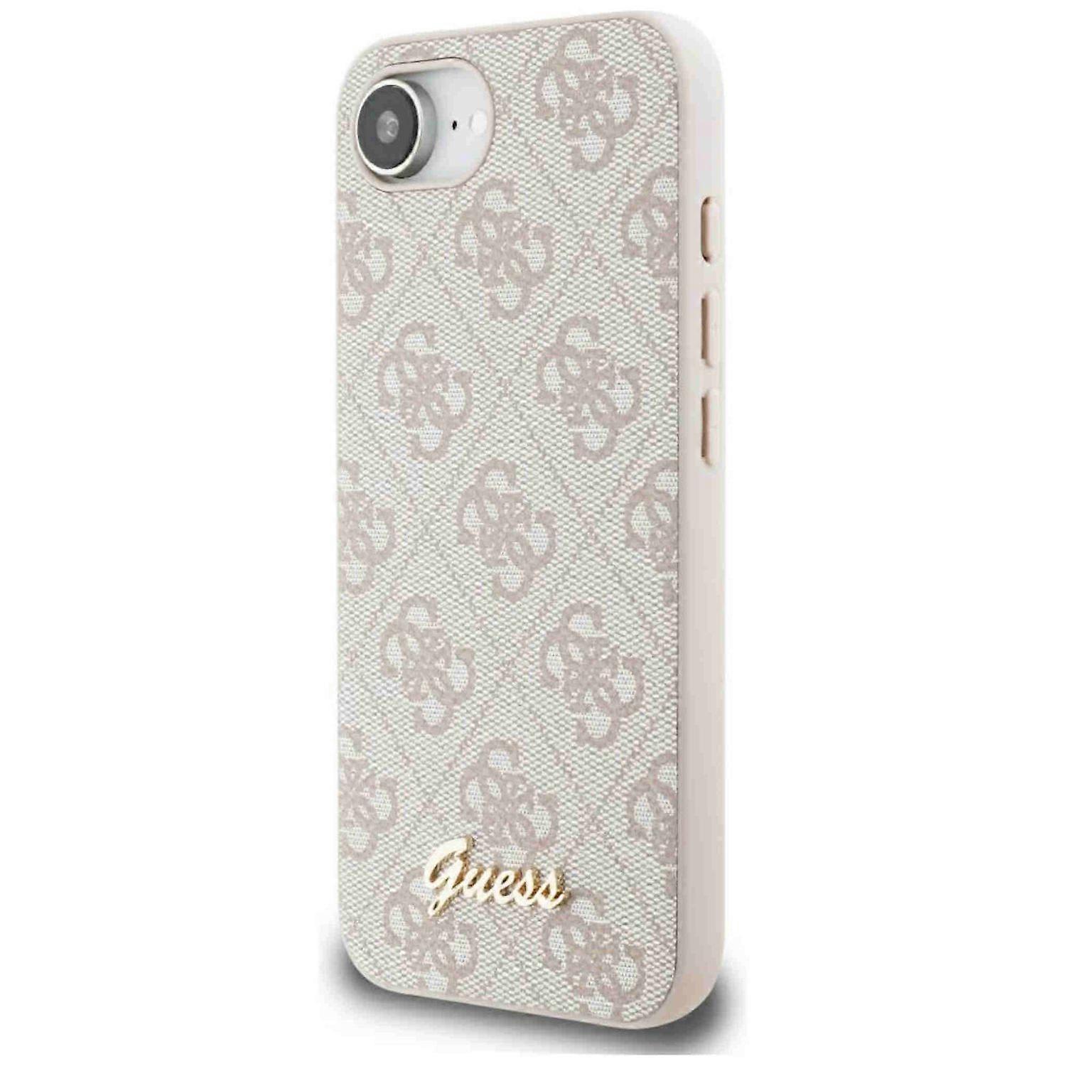 Guess Apple iPhone 16e Script Logo MagSafe Protective Case Pink