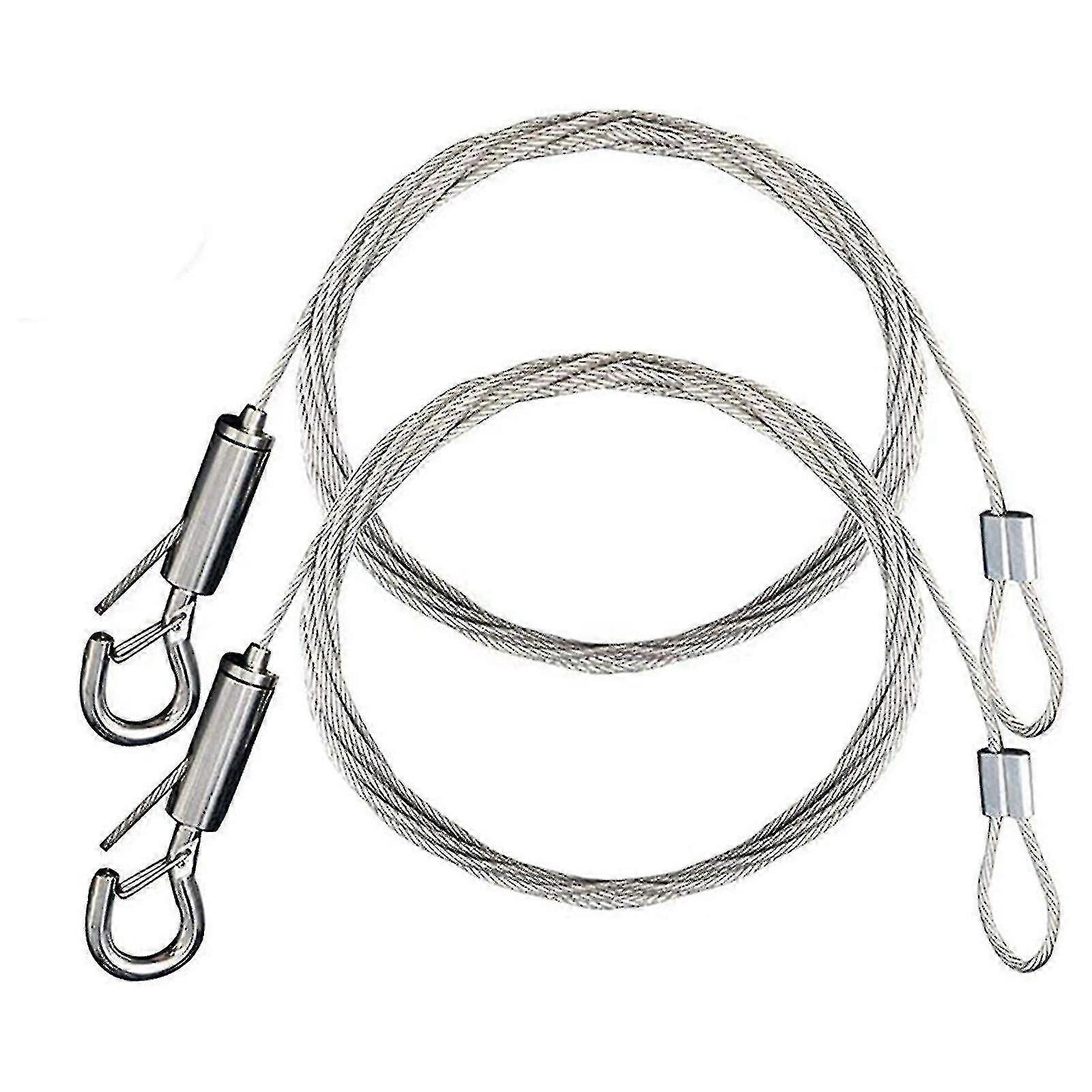 Adjustable Picture Hanging Wire Stainless Steel Strong Wire Rope With Loop And Hook